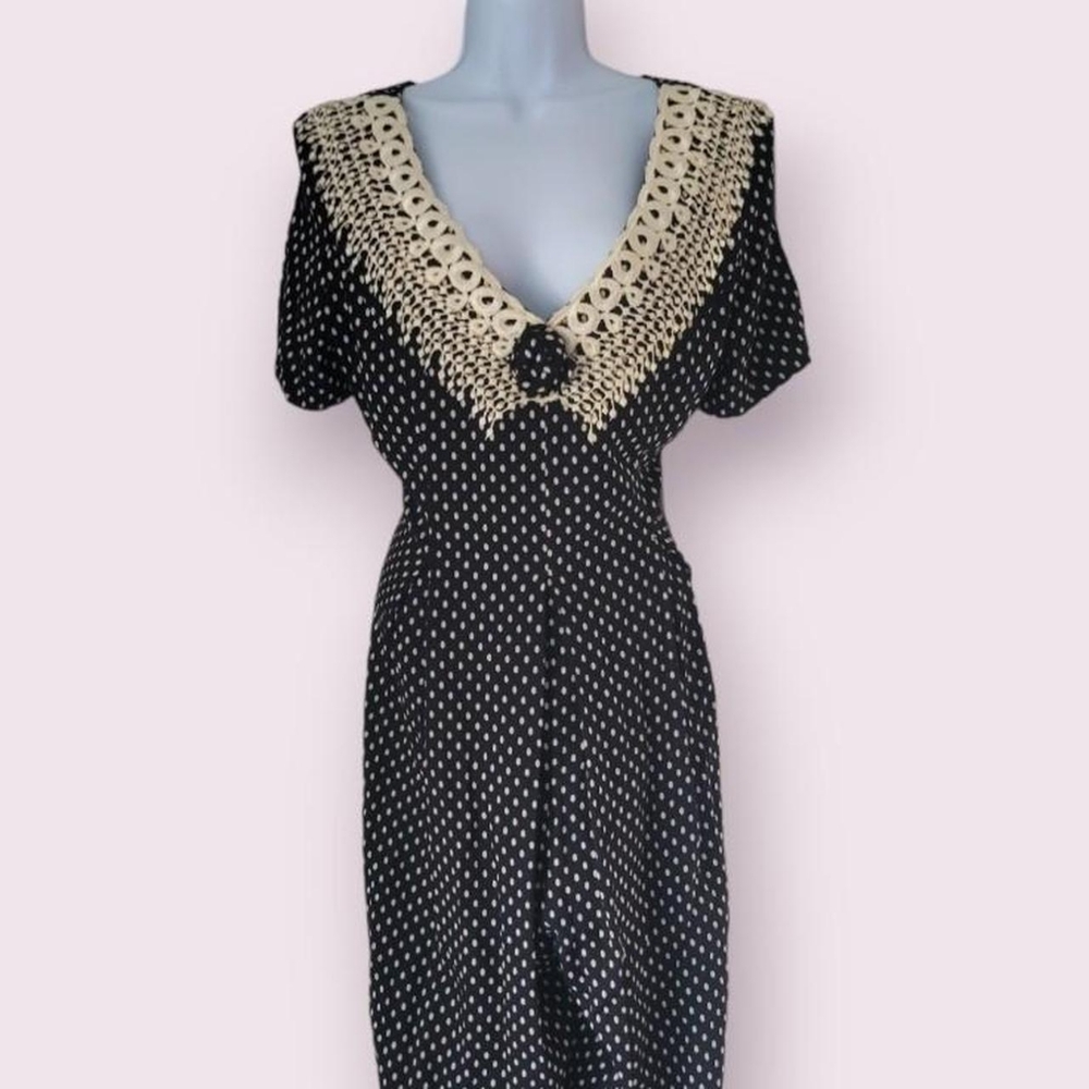 Vintage 90s polka dot jumpsuit